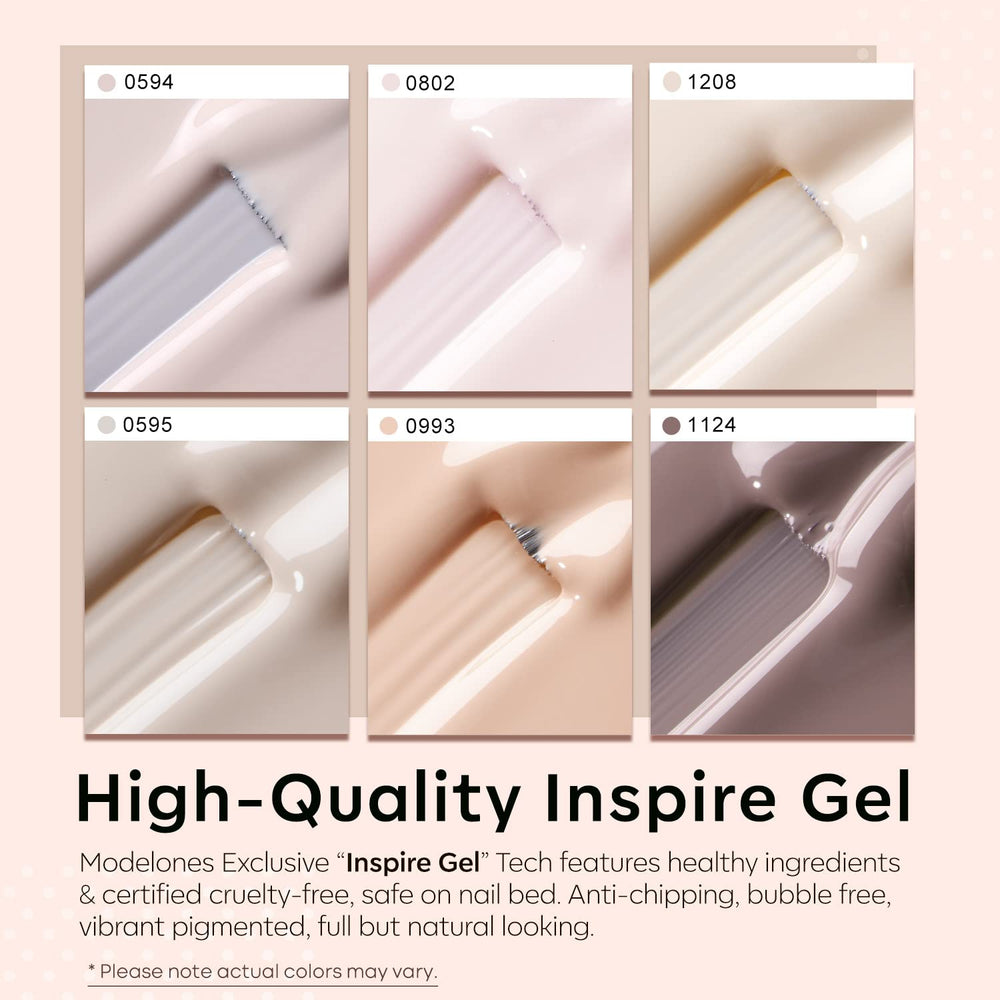 Modelones vernis nude ivoire – effet naturel quotidien et rapide à poser.