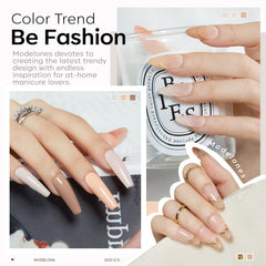 Modelones vernis gel nude teinte taupe – longue tenue sans éclat.