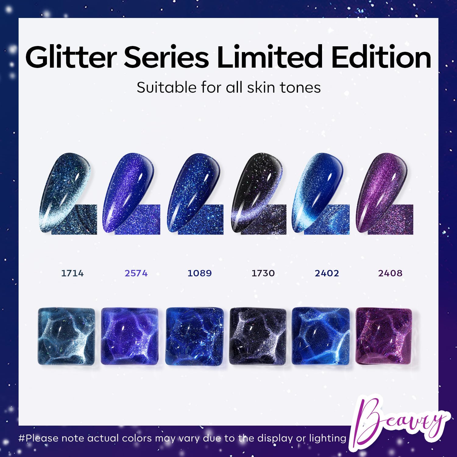 Modelones vernis gel œil-de-chat violet, couleur riche et longue tenue.