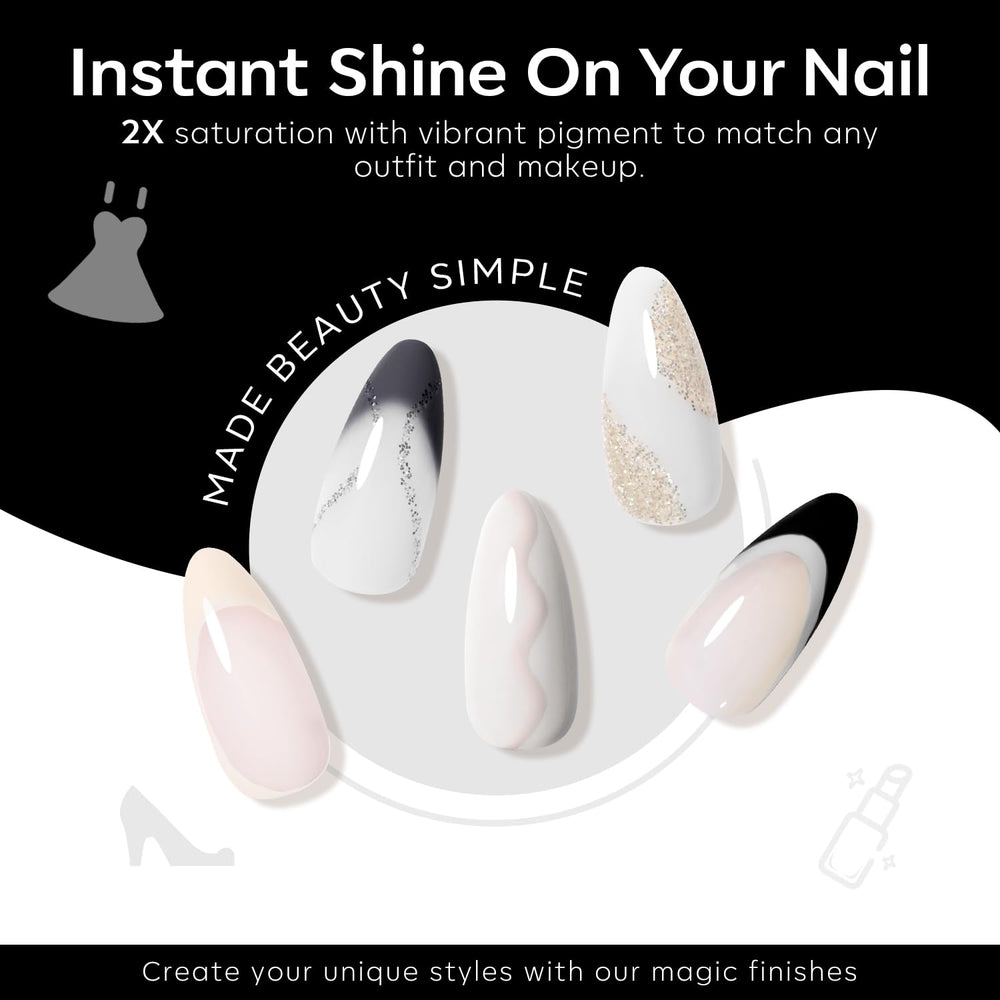 Modelones vernis gel pailleté, brillance subtile