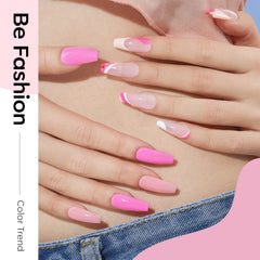 Modelones vernis gel rose doux idéal pour retouches rapides à domicile