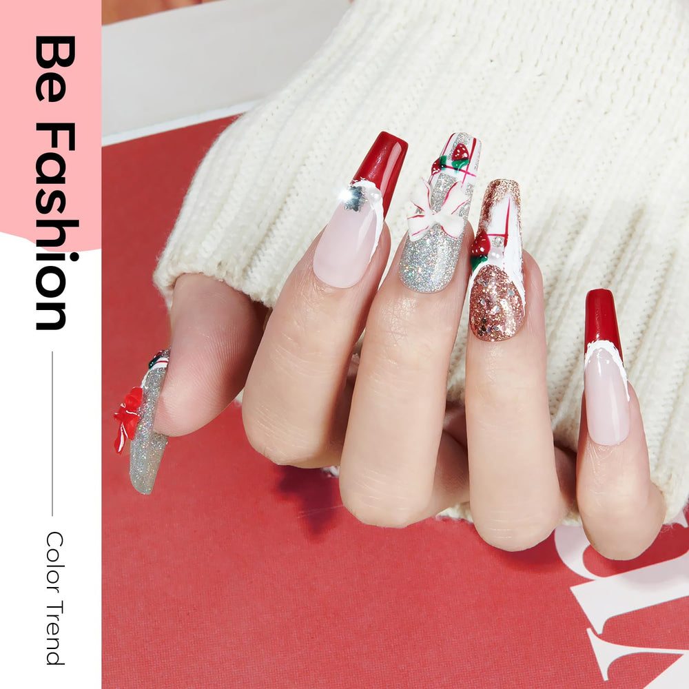 Modelones vernis gel rouge scintillant, effet glamour durable.