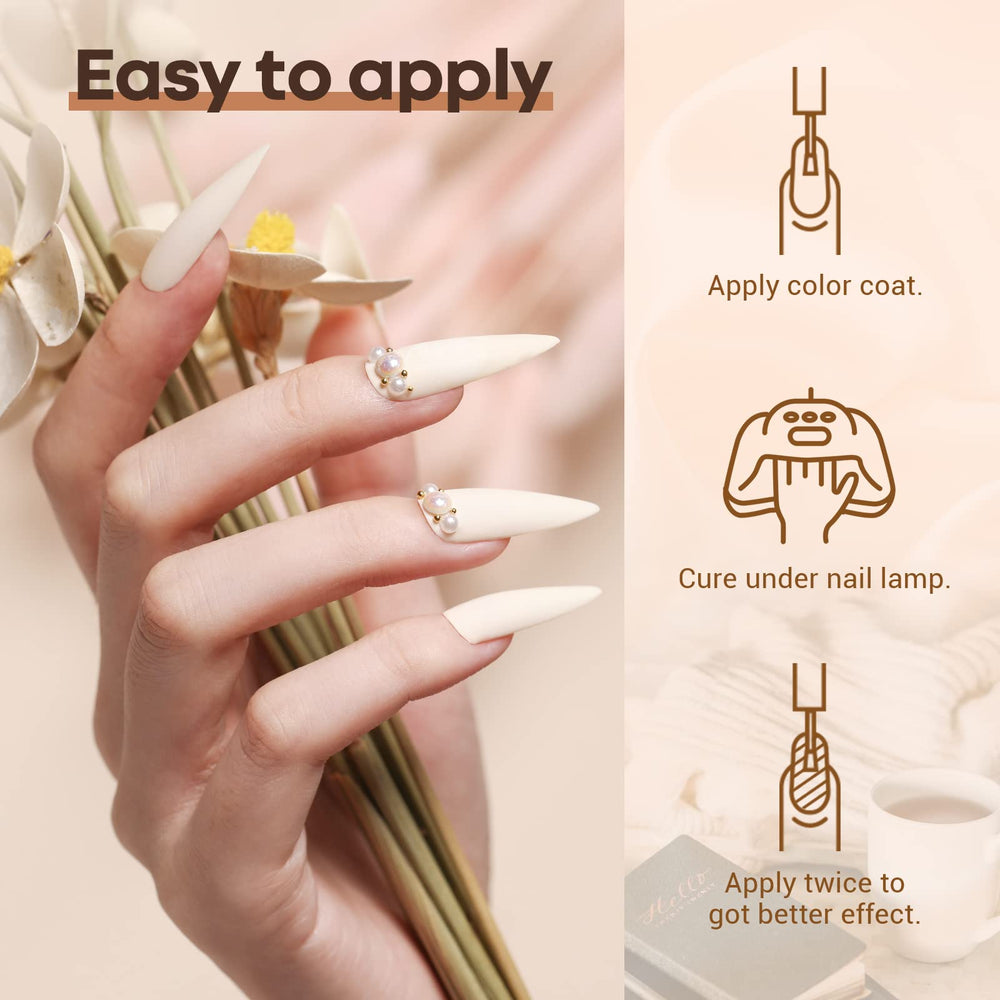 Modelones Gel Vernis taupe neutre pour une teinte équilibrée.