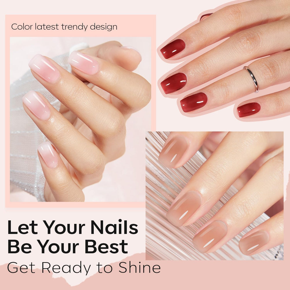 Modelones: nuanciers de vernis gel translucide pour choisir rapidement une couleur.