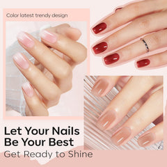 Modelones: nuanciers de vernis gel translucide pour choisir rapidement une couleur.