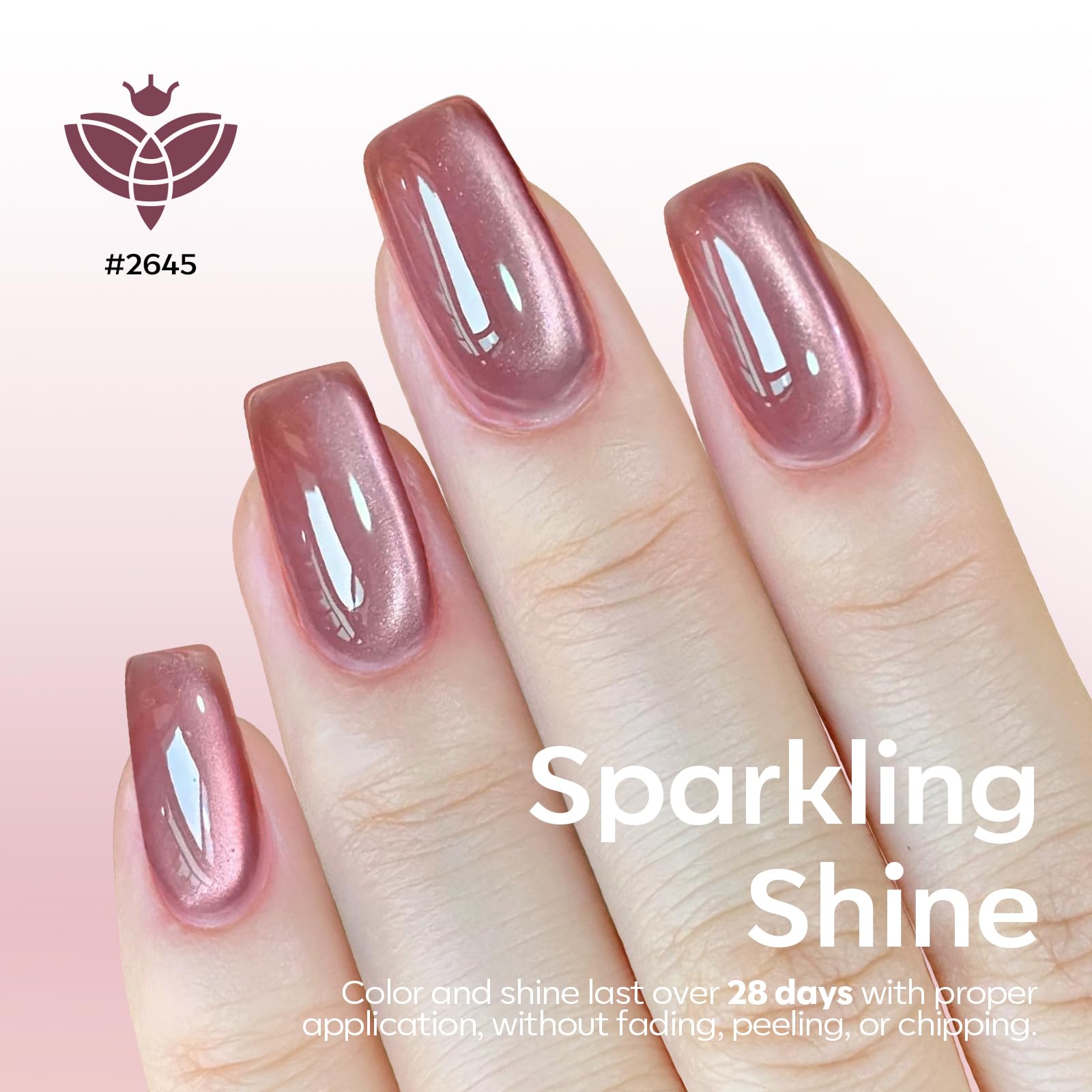 Modelones vernis œil-de-chat champagne, fini chic