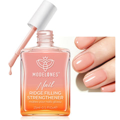 Modelones vernis-renforcateur en bouteille pour ongles plus forts et sains.