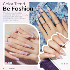Modelones violet macaron vernis gel: nuance gourmande pour motifs délicats.