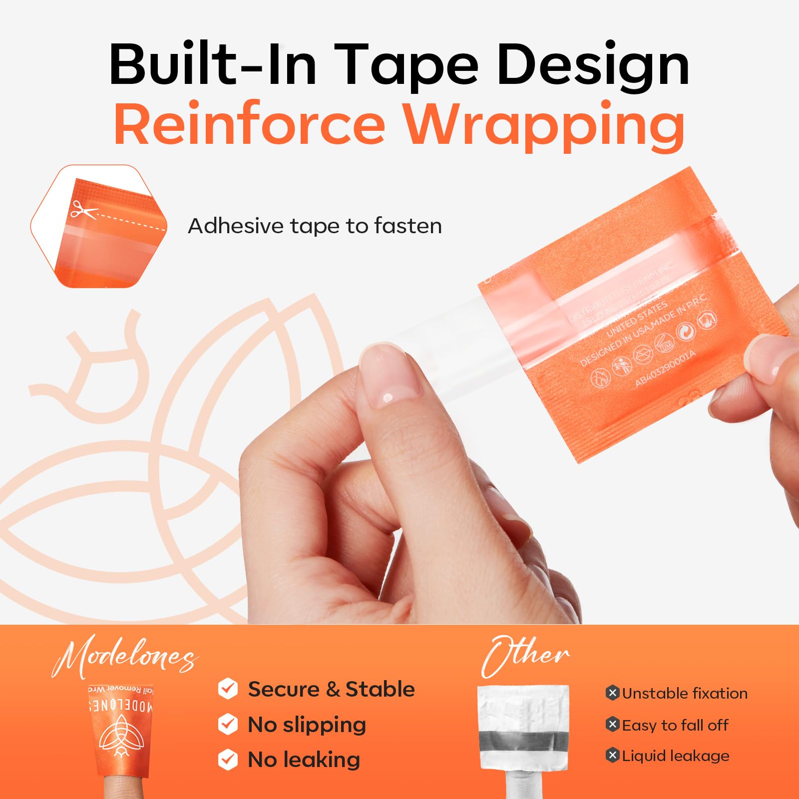 Modelones wraps temps-3-5s action rapide sur vernis en couche