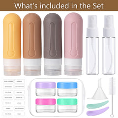 Ensemble en silicone anti-fuite pour valises et sacs de voyage.
