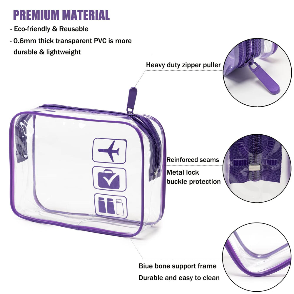 MODENGKONGJIAN sac toilette quart taille transparent visible pour vérifier rapidement