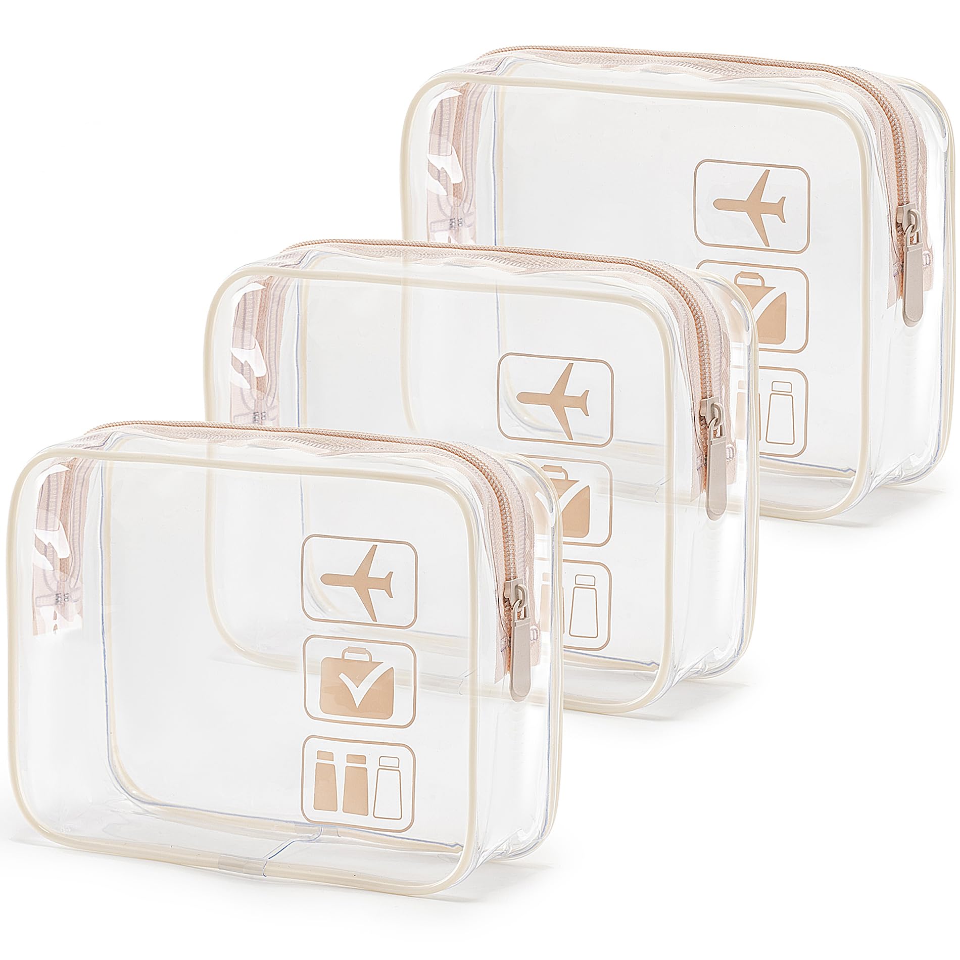 MODENGKONGJIAN sac transparent TSA approuvé, visibilité rapide lors du contrôle en cabine.