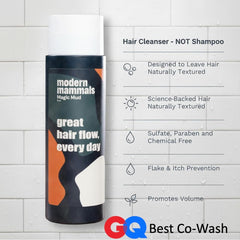 Modern Mammals: image cheveux-volume-naturel-apres-lavage – résultat volumisant et sain.