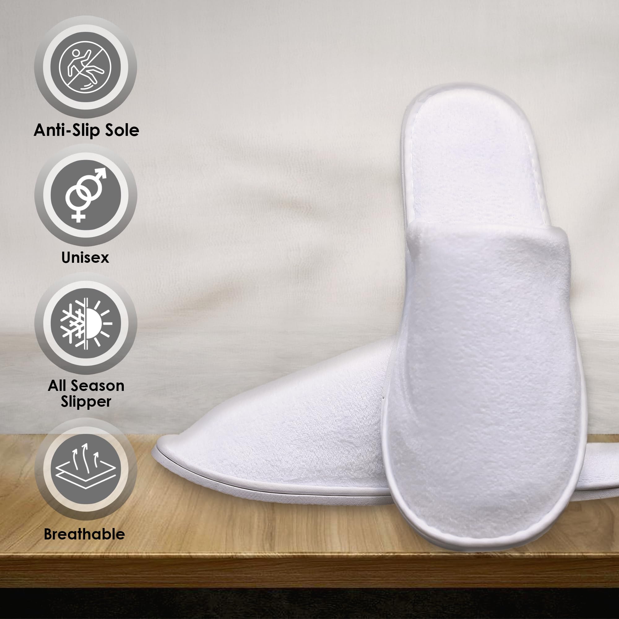 Intérieur moelleux des chaussons Modlux velours blanc pour un confort quotidien.