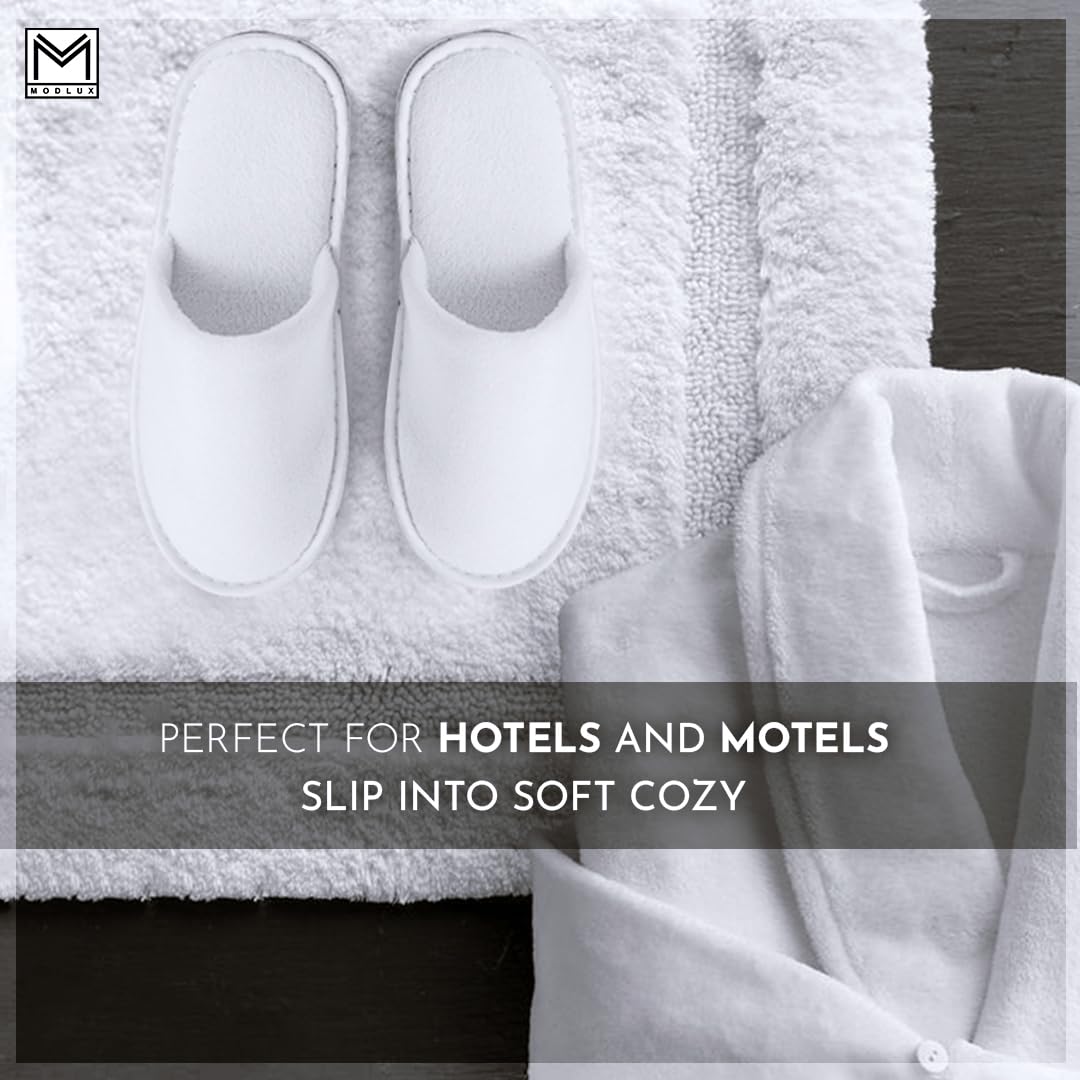 Chaussons réutilisables Modlux, propreté et accueil simplifiés.