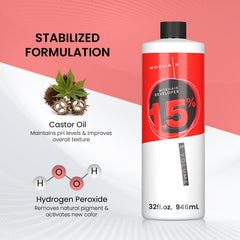 MOEHAIR Développeur Crème 5 Volume – texture crème non coulante facilitant lormation.