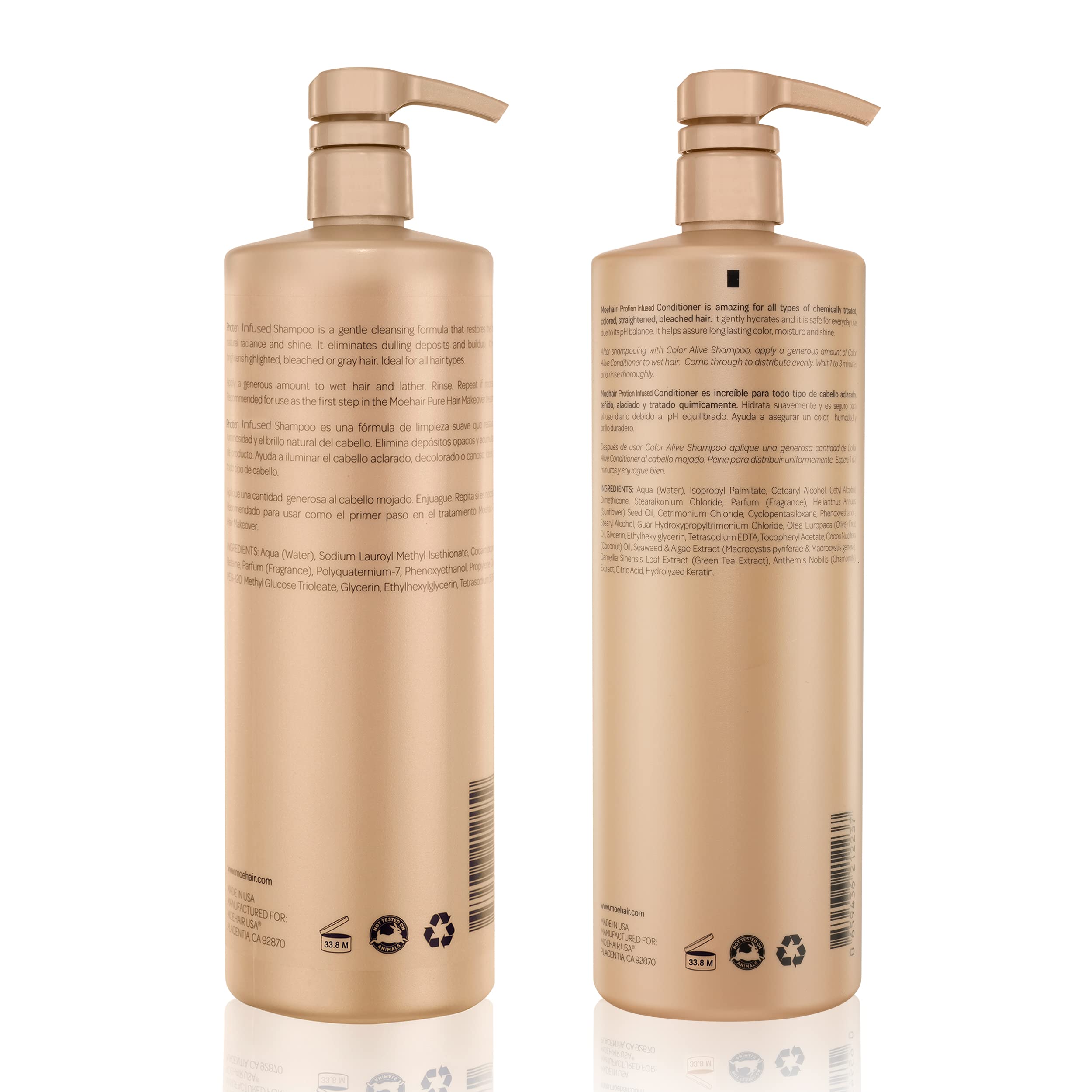 MOEHAIR Brillance: résultats potentiels avec soin protéiné.