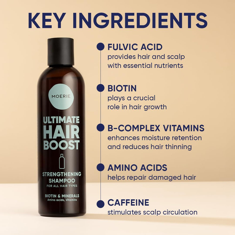 Formulation vegan Moerie sans parabènes ni silicone, respectueuse des cheveux.