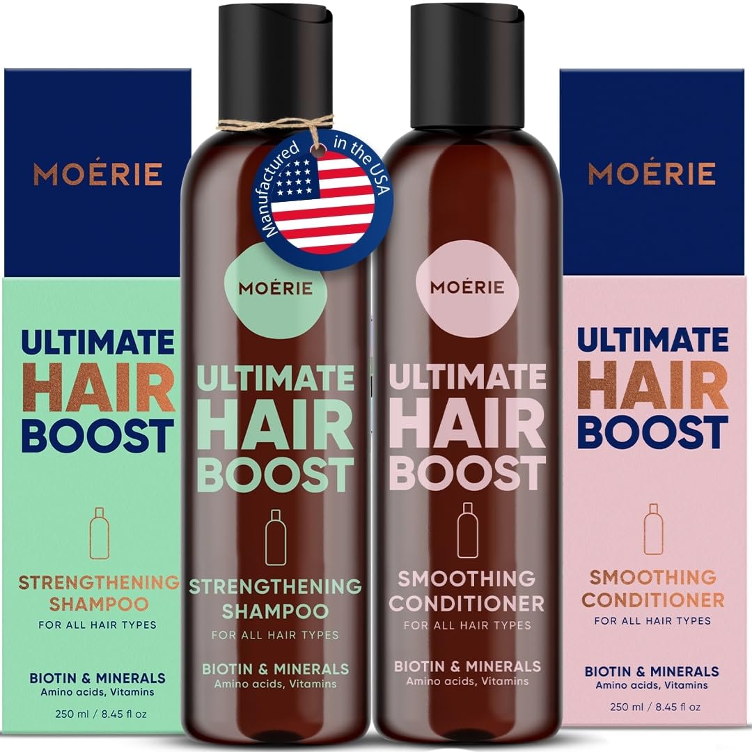 Moerie shampoo volumisant pour cheveux plus épais et forts.