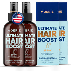 Moerie Spray Capillaire appliqué sur cuir chevelu, action nourrissante et facile