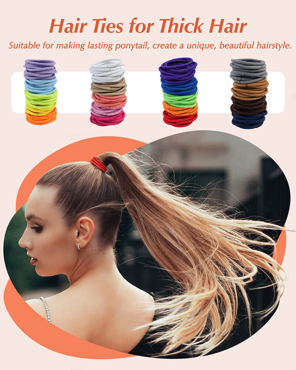 MoHern coffret bandes cheveux ensemble multicolore, kit pratique pour toute la famille