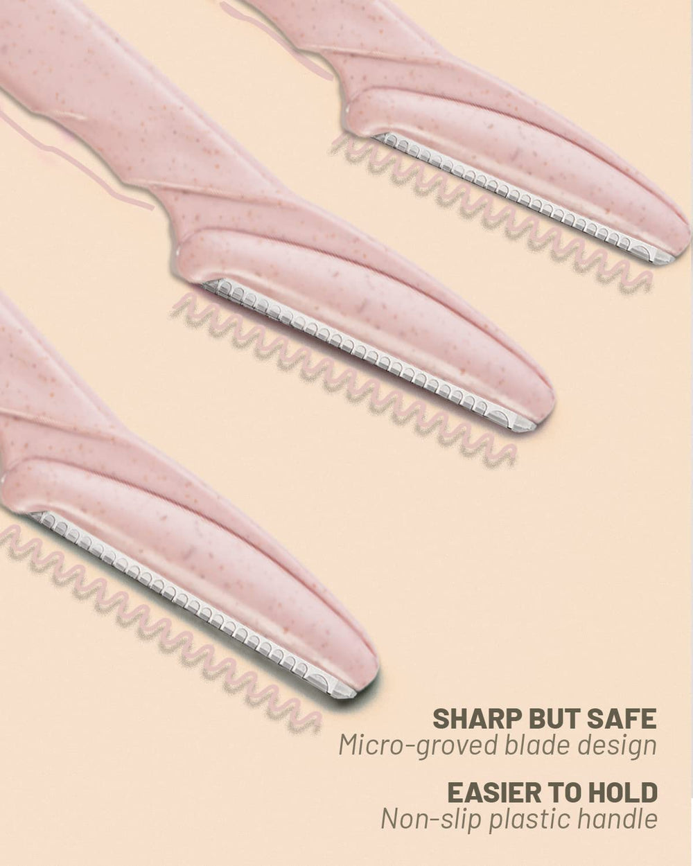Rasoir MoHern visage rose outil doux et précis pour le contour