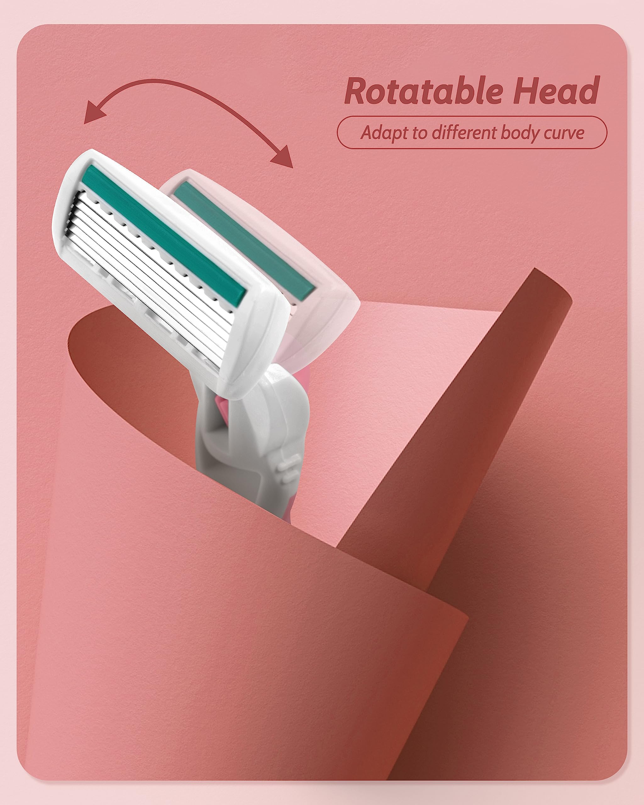 MoHern lames inox rasoir femmes durables et résistantes à la corrosion