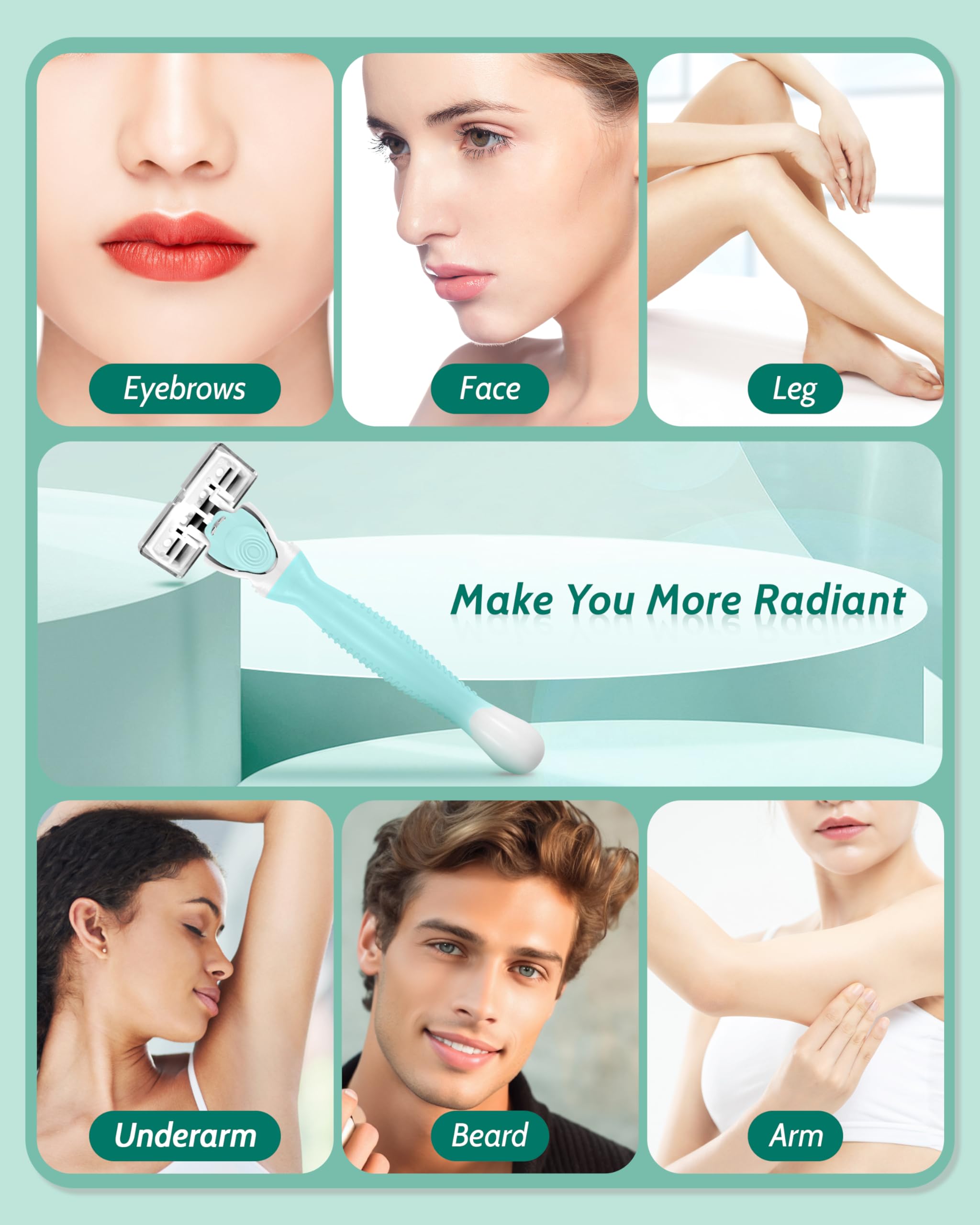 Rasoir MoHern polyvalent pour visage et corps