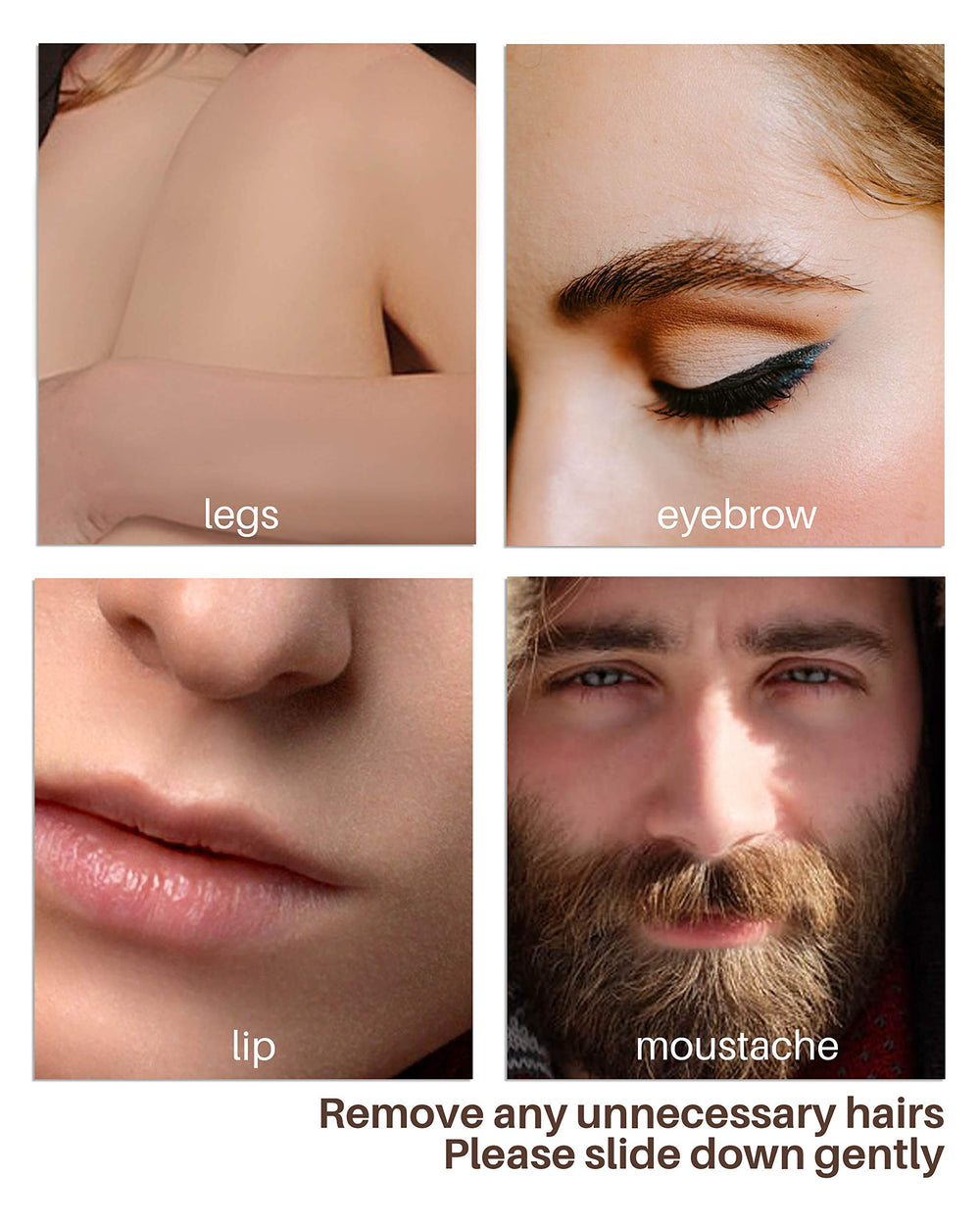 MoHern utilisation rapide, retouches beauté en déplacement grâce au rasoir.