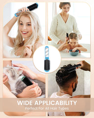 MoHern brosse pliable miroir noir idéale pour sport et déplacements