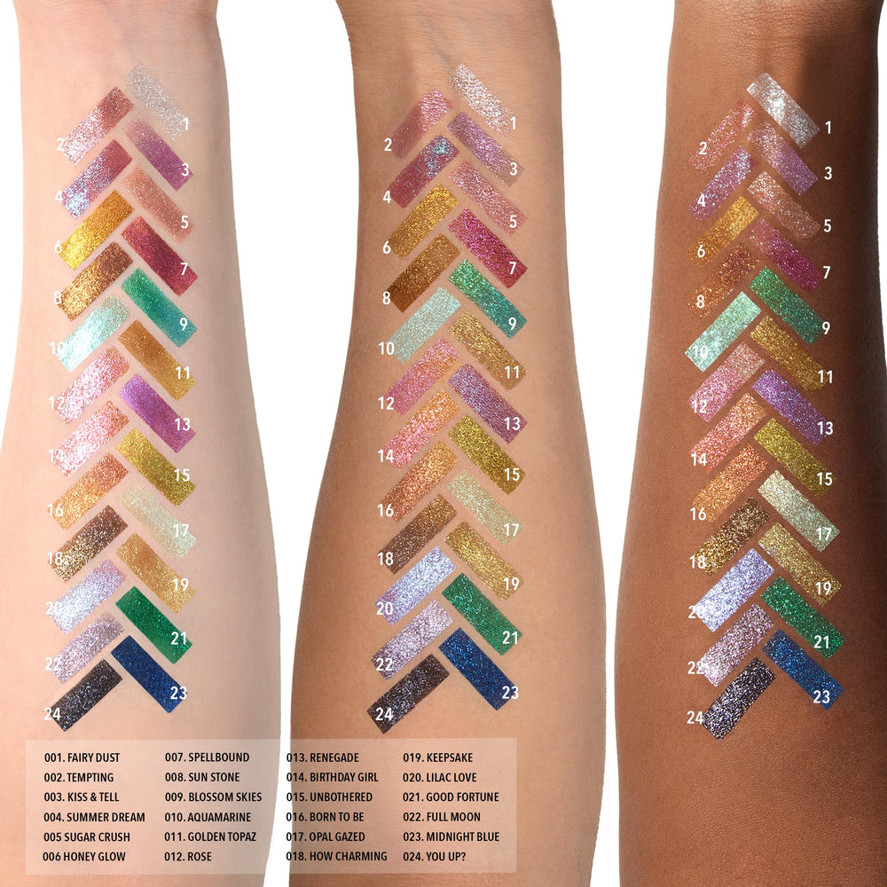 Moira Chroma Ombre Lumineuse 018 Effet métallique doré, micro-paillettes minimales.