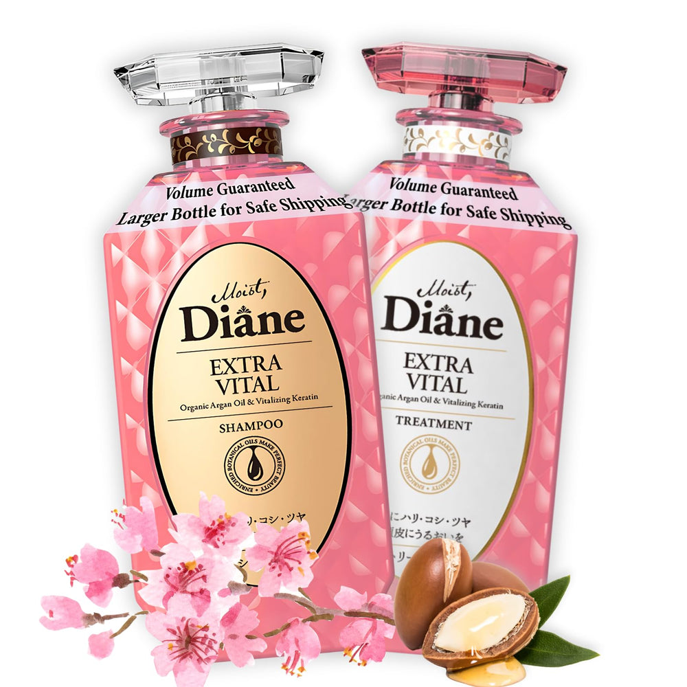 Moist Diane shampoing keratine en bouteille, hydratation durable pour cheveux.