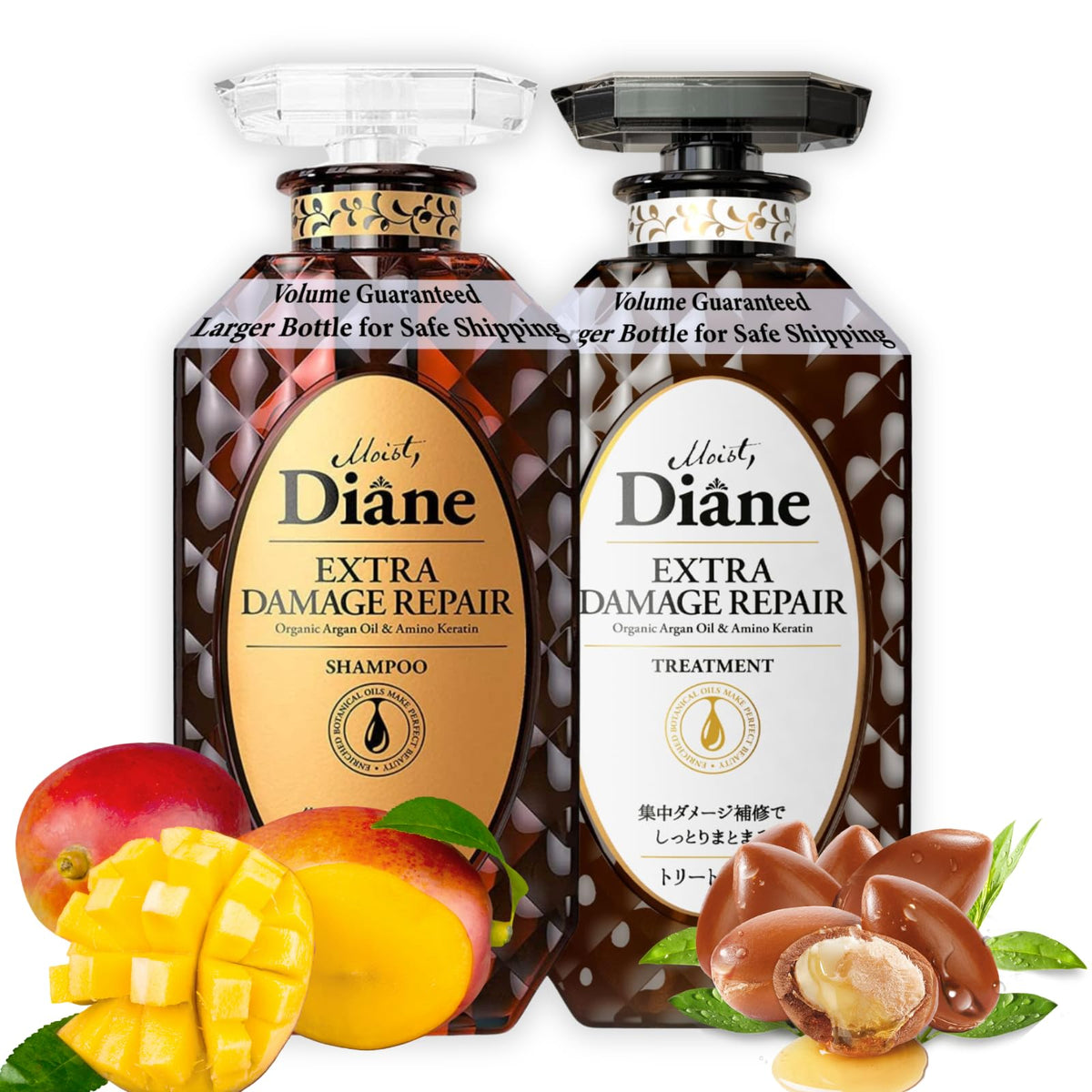Moist Diane shampooing en bouteille argan, nourrissant et réparateur.