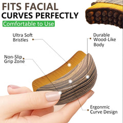 Conception précise pour sculpter les contours des pommettes et de la mâchoire.
