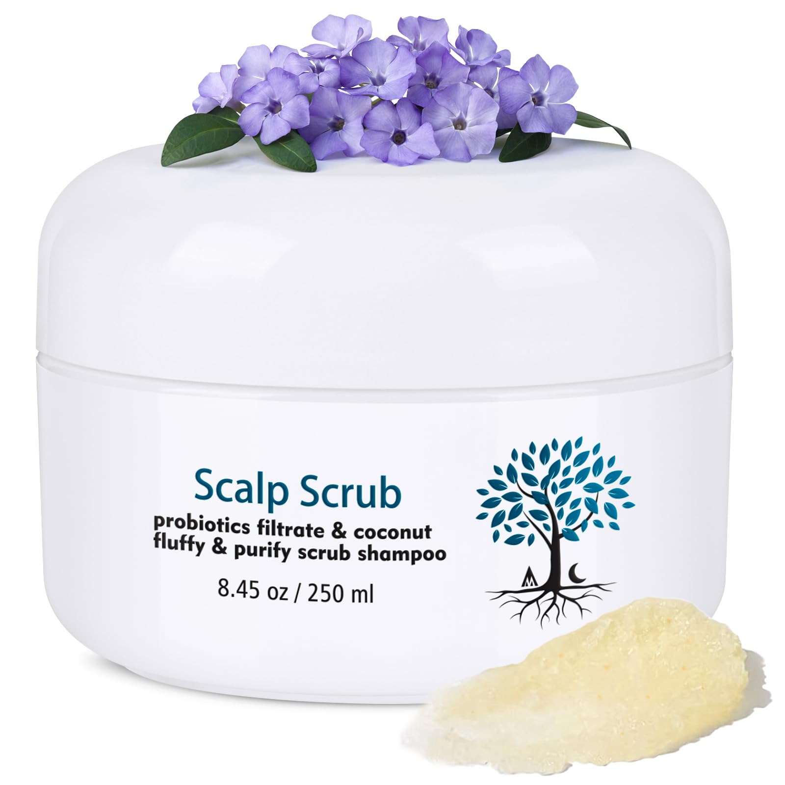 Mokasakiso emballage du scrub cuir-chevelu prêt à l’emploi, routine pratique.