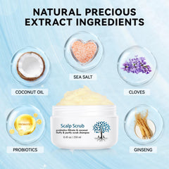 Mokasakiso texture crèmeuse du scrub pour cuir-chevelu.