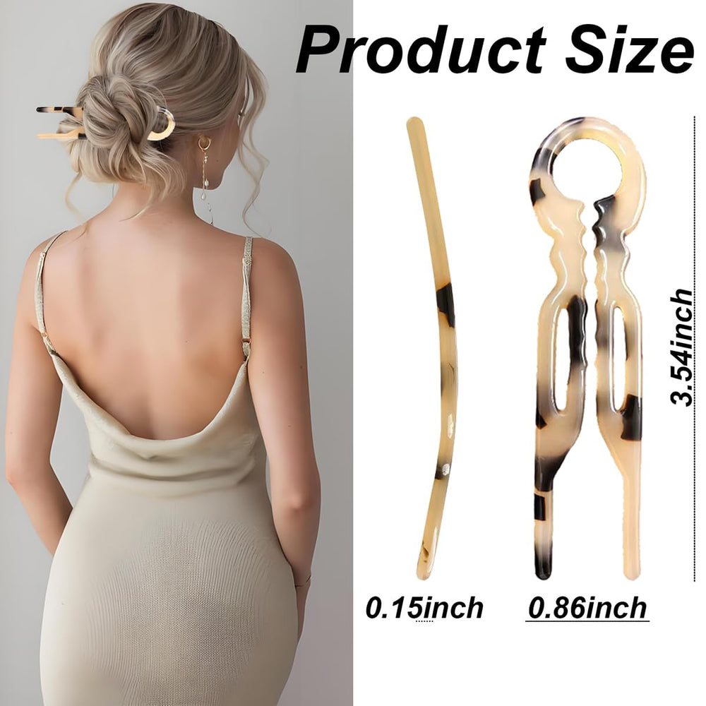 Épingle Mokesova multicolore en forme de U, accessoire polyvalent.
