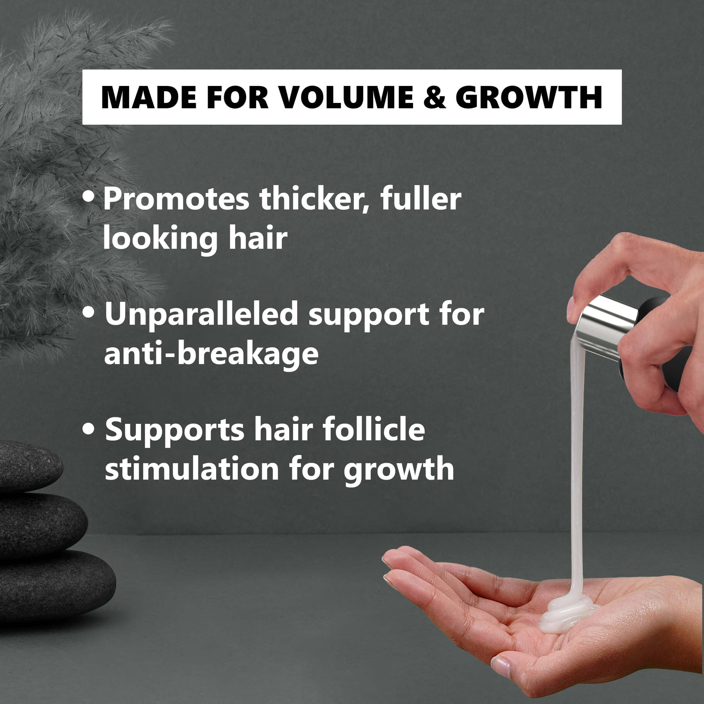 Massage du cuir chevelu avec Mokita Naturals, sensation de fraîcheur.