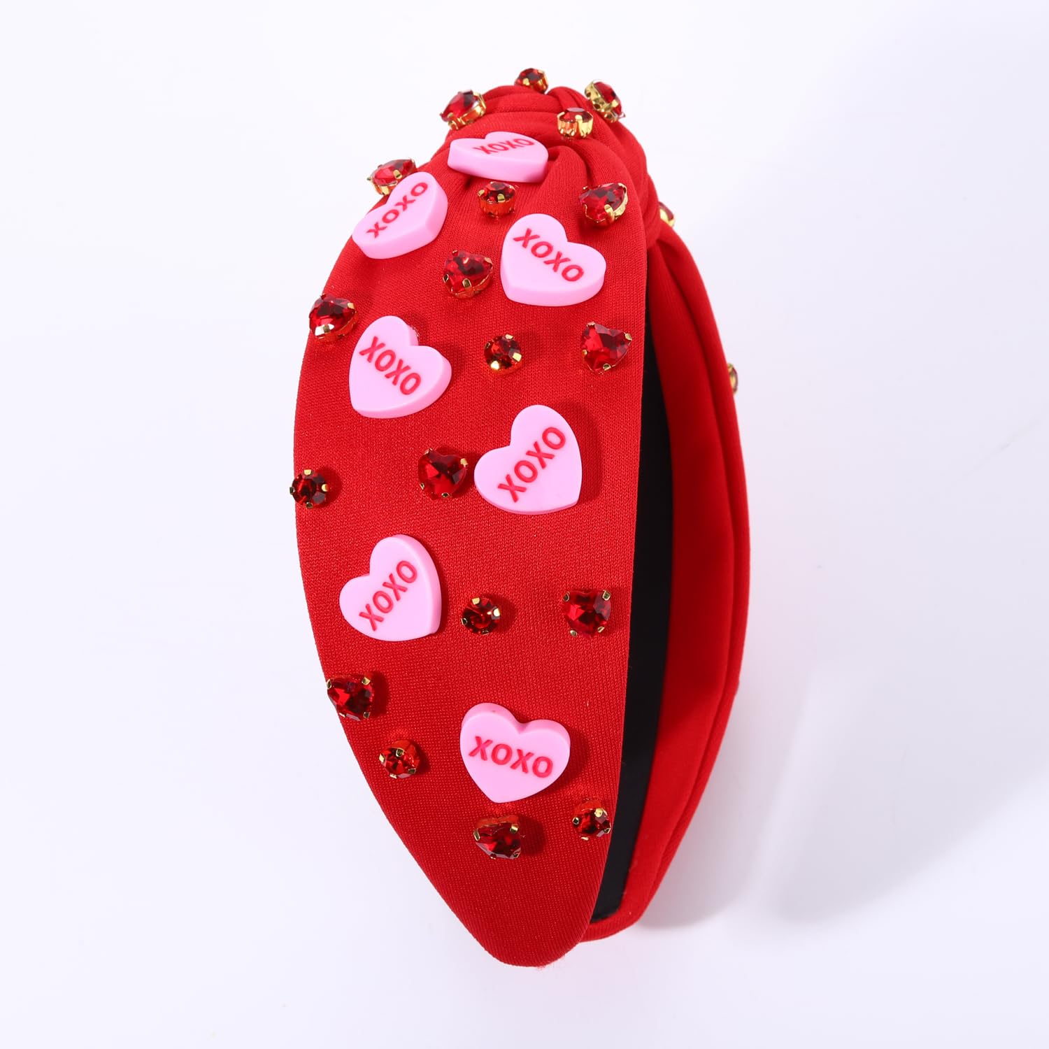 Bandeau mokkia look Valentin rose, polyvalent pour diverses tenues.