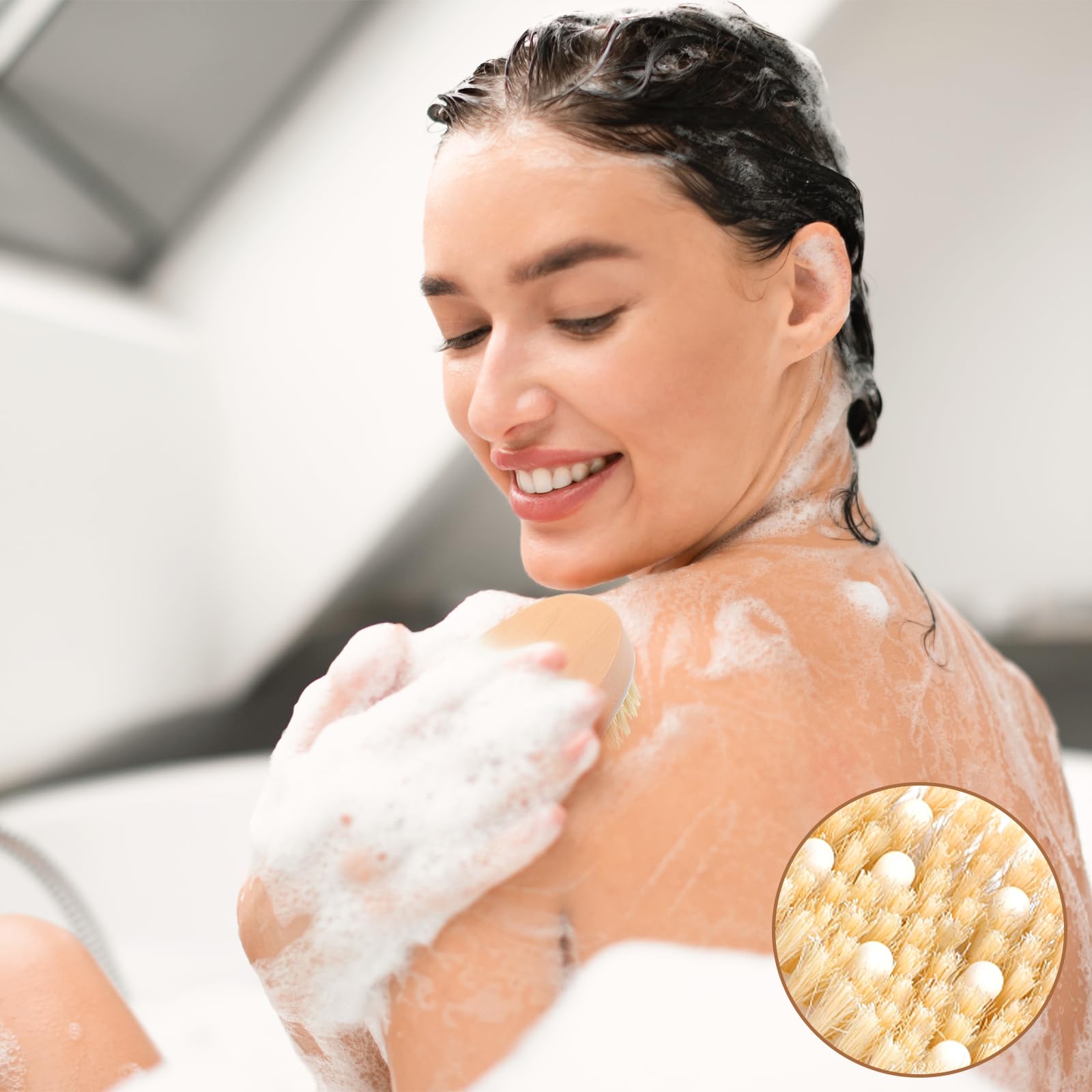 Molain brosse peau utilisable humide et sèche, pratique au quotidien.