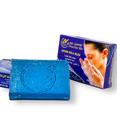 Savon Nila Bleu Marocain de Molino Piane: nettoie en profondeur et uniformise le teint
