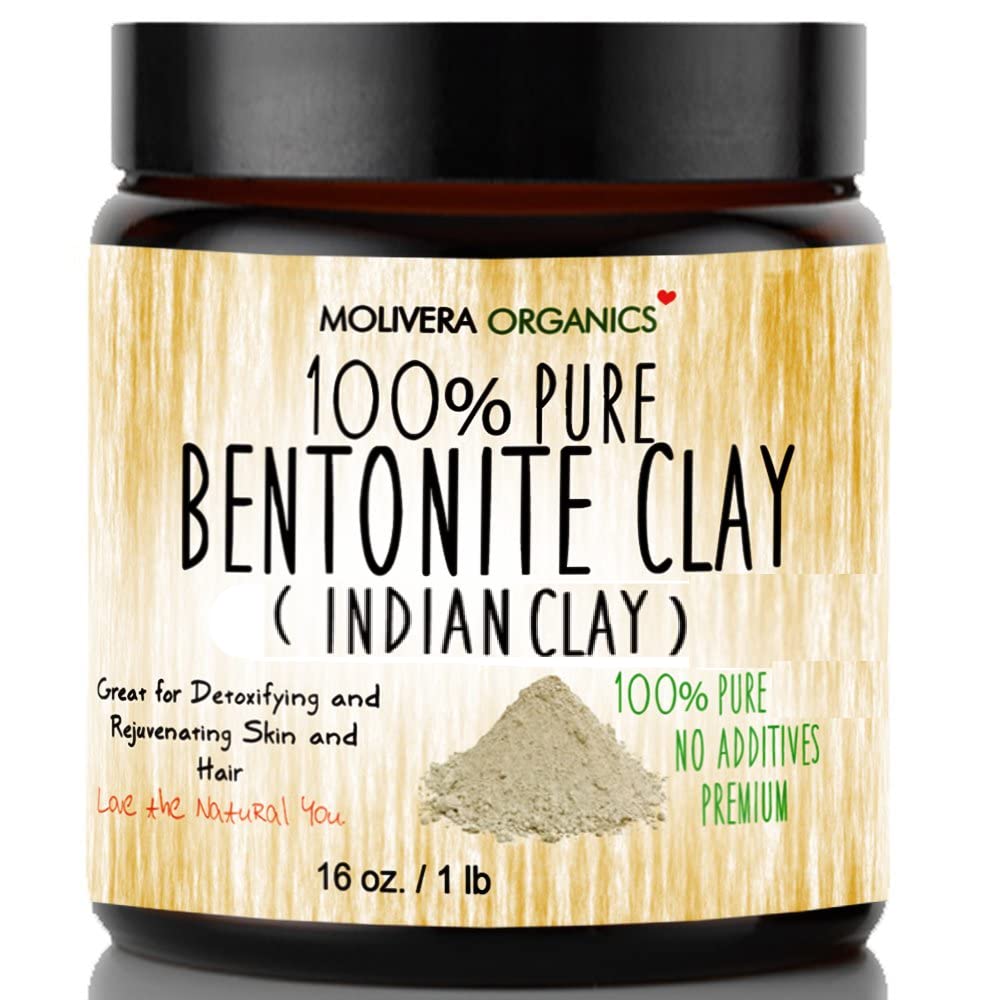 Molivera Organics argile bentonite pure pour une purification naturelle de la peau.