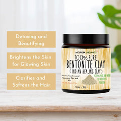 Molivera Organics argile bentonite soin cheveux pour nourrir et revitaliser les racines.