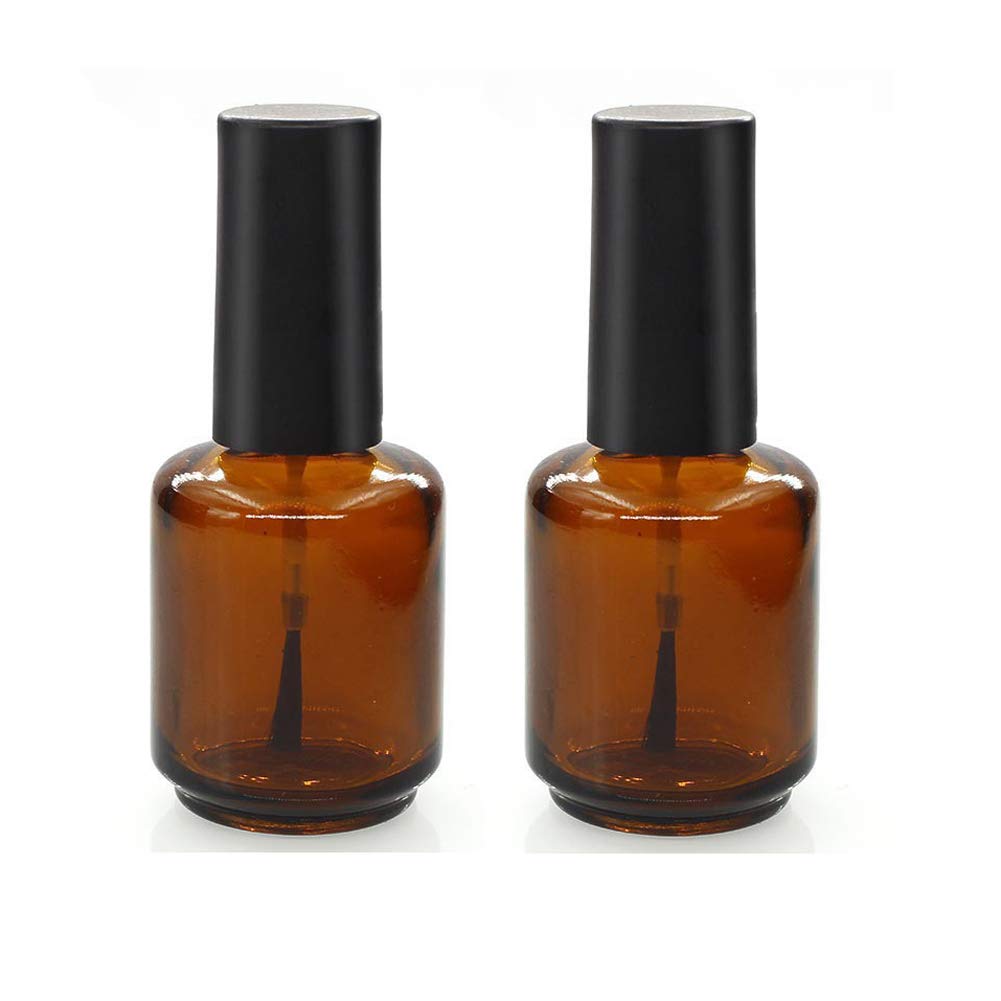 Bouteille mollensiuer 15 ml brun prête pour le nail art et le mélange