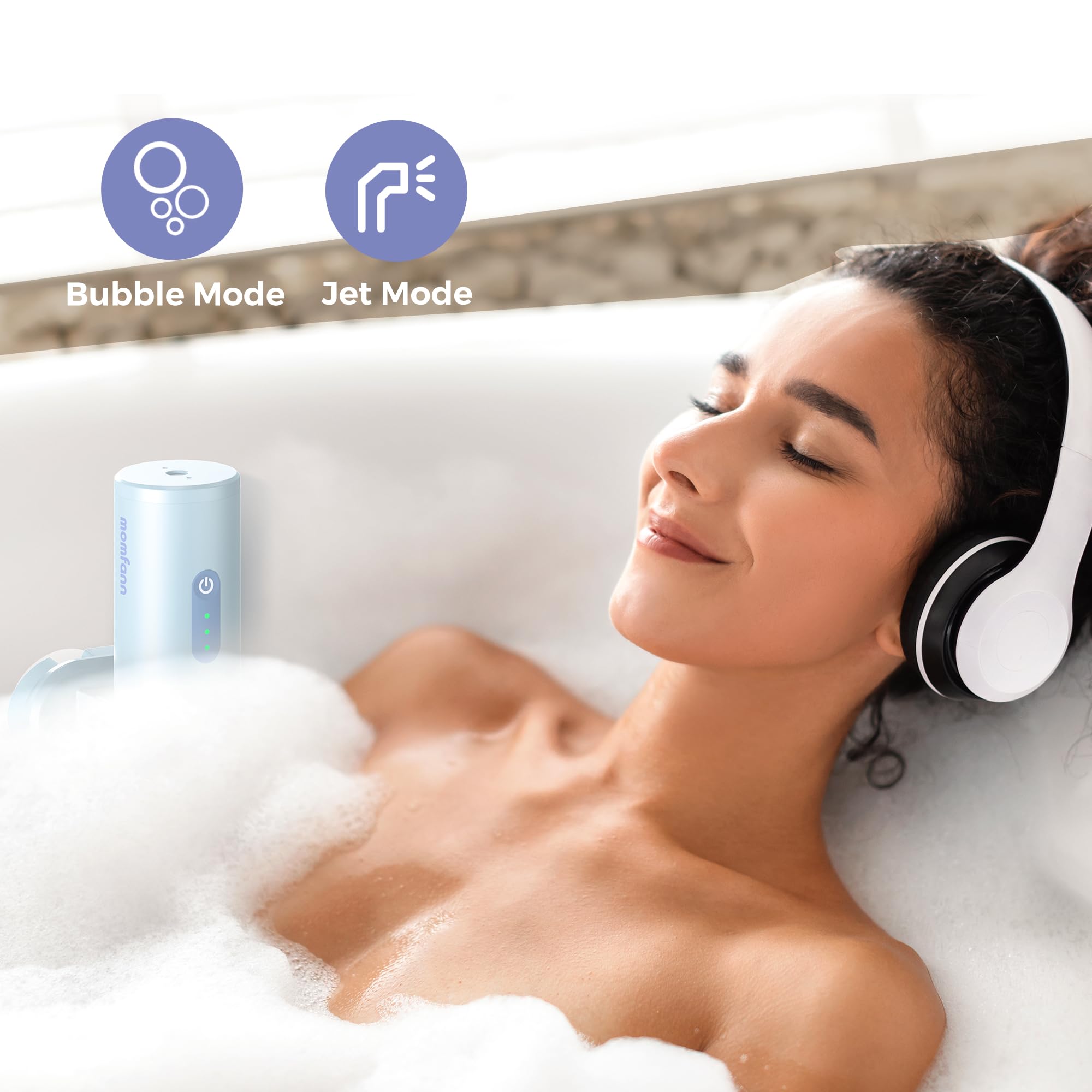 MOMFANN Baignoire Jet 360 Reglages: expérience personnalisée.