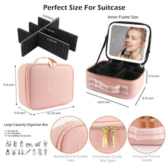 MOMIRA miroir 4K intégré pour voir chaque détail du maquillage.