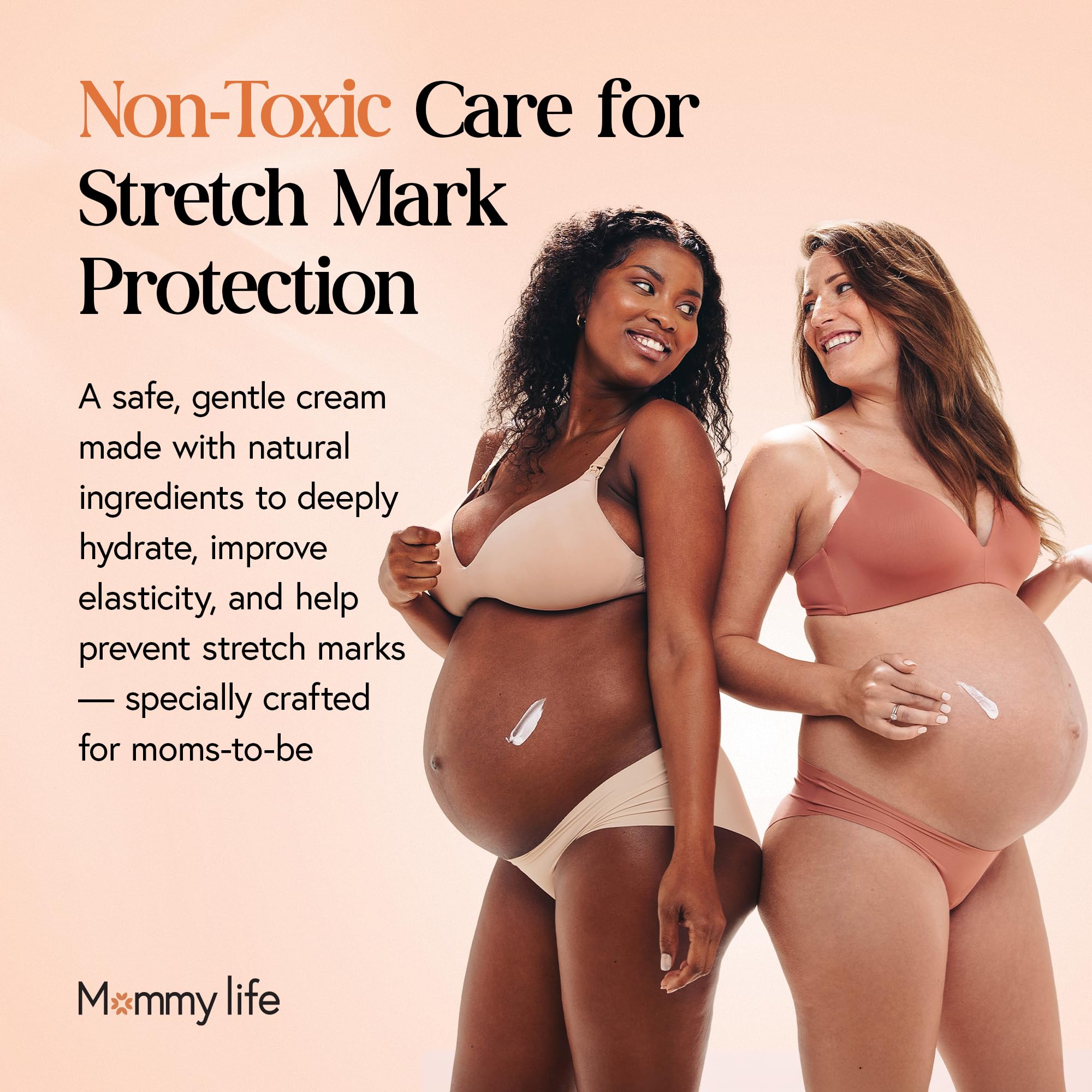 Crème MOMMY LIFE avec miel de Manuka pour nourrir la peau du ventre.