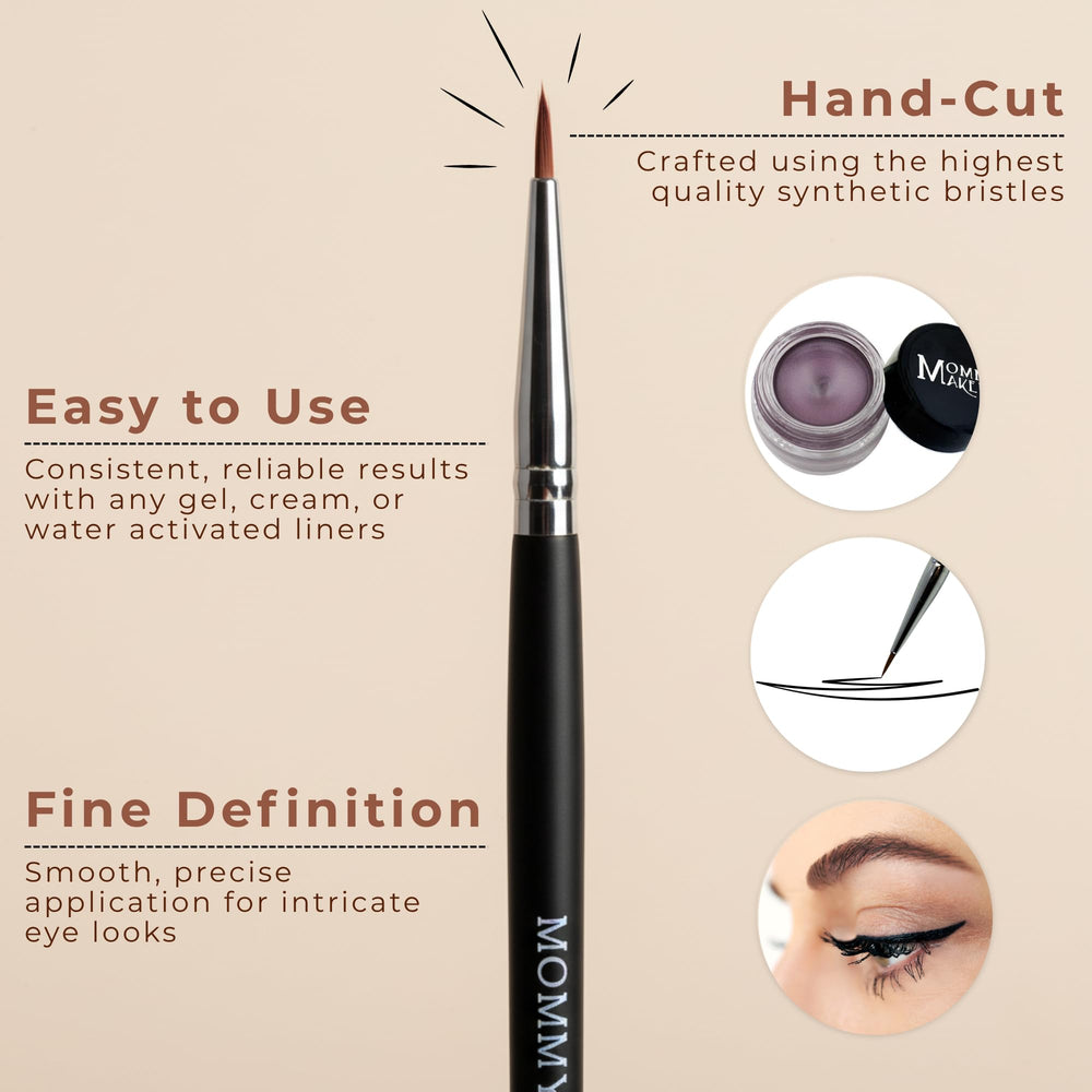 Poils synthétiques végan Mommy Makeup évitent l’absorption du gel.