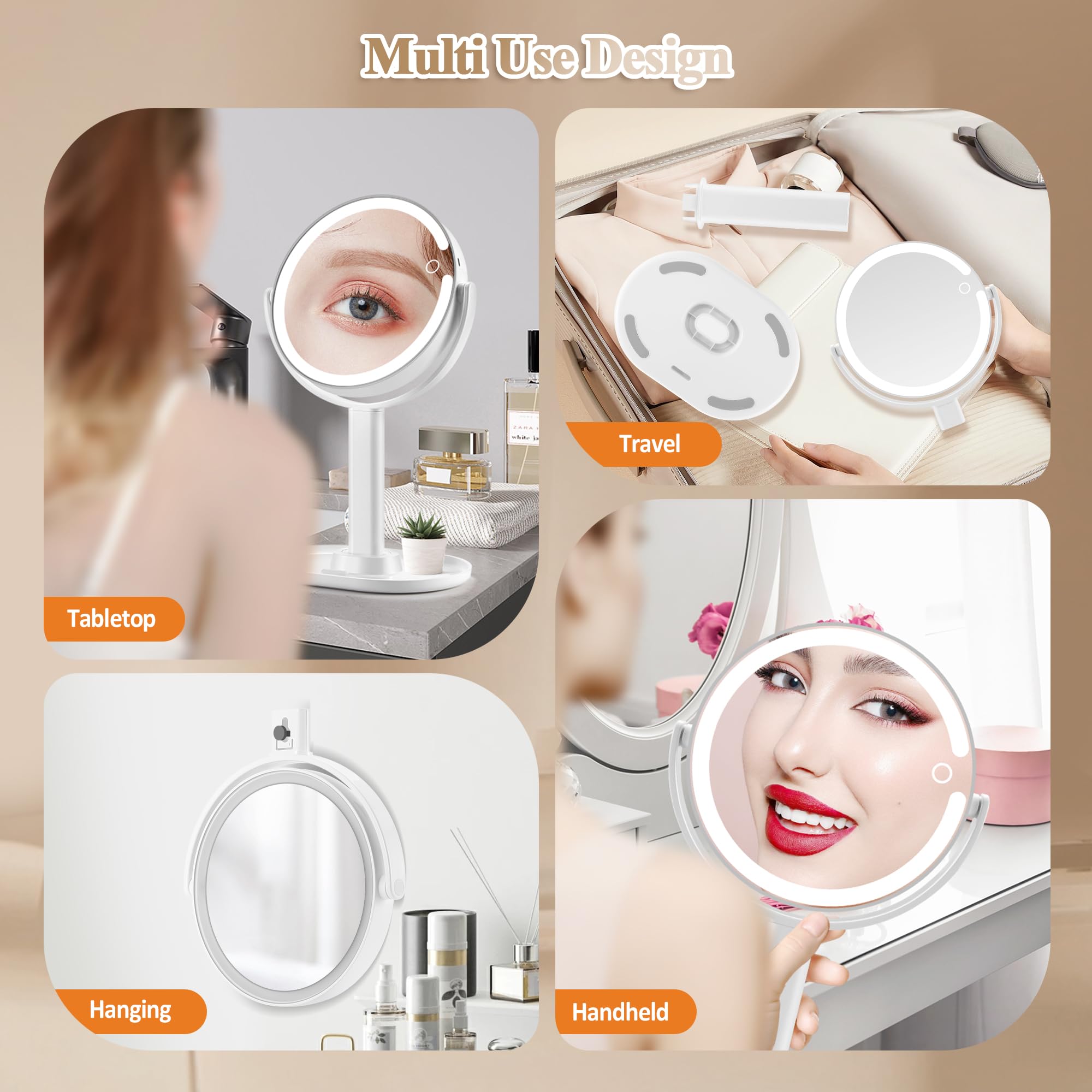 MOMOKUBA Miroir avec pince epiler incluse pour retouches précises.