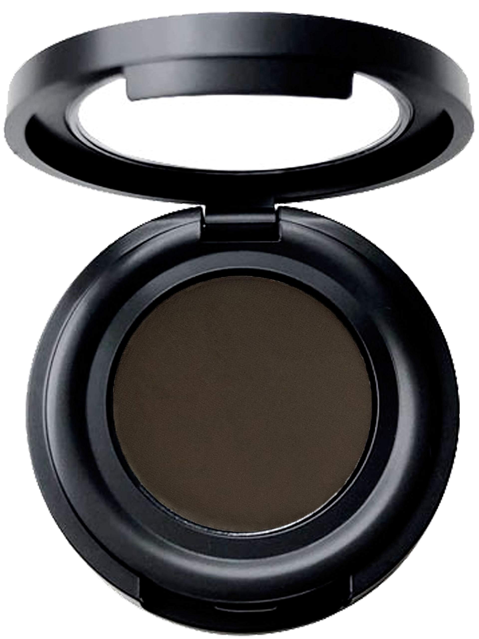 Mom's Secret Brow Powder Deep Brown compact open, for precise, long-lasting definition.